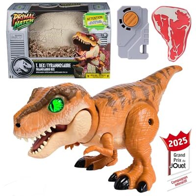 Primal Hatch Jurassic World Eclosion Dinosaure Œuf T-Rex Interactif À Faire Éclore Et À Dresser Figurine Articulée Dino 100 Sons & Réactions Piles Et Accessoires Inclus Dès 5 Ans - Publicité Primal Hatch Jurassic World Eclosion Dinosaure Œuf T-Rex Interactif À Faire Éclore Et À Dresser Figurine Articulée Dino 100 Sons & Réactions Piles Et Accessoires Inclus Dès 5 Ans - Publicité