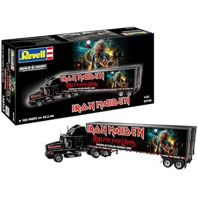 Revell 07740 Tour Truck Iron Maiden (50e Anniversaire) Échelle 1:32 Kit de Maquette en Plastique Non construit/Non Peint - Publicité Revell 07740 Tour Truck Iron Maiden (50e Anniversaire) Échelle 1:32 Kit de Maquette en Plastique Non construit/Non Peint - Publicité