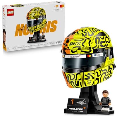 Lego Editions McLaren MasterCard F1 Team Casque de Lando Norris Objet Formule 1 Maquette avec Minifigurine Collector Cadeau dès 14 Ans pour Garçon, Fille ou Adulte Fan de Sport Automobile 43023 - Publicité Lego Editions McLaren MasterCard F1 Team Casque de Lando Norris Objet Formule 1 Maquette avec Minifigurine Collector Cadeau dès 14 Ans pour Garçon, Fille ou Adulte Fan de Sport Automobile 43023 - Publicité