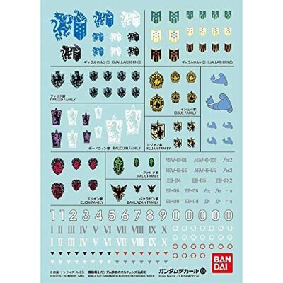 BANDAI – Model Kit 19603 – 55711 Decal 104 – Gundam Iron Blood Orphans 2 - Publicité BANDAI – Model Kit 19603 – 55711 Decal 104 – Gundam Iron Blood Orphans 2 - Publicité