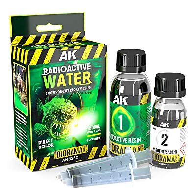 AK Interactive AK DIORAMA AK8232 RESIN RADIOACTIVE WATER COMPONENTS EPOXY RESIN (60+120ml) - Publicité AK Interactive AK DIORAMA AK8232 RESIN RADIOACTIVE WATER COMPONENTS EPOXY RESIN (60+120ml) - Publicité