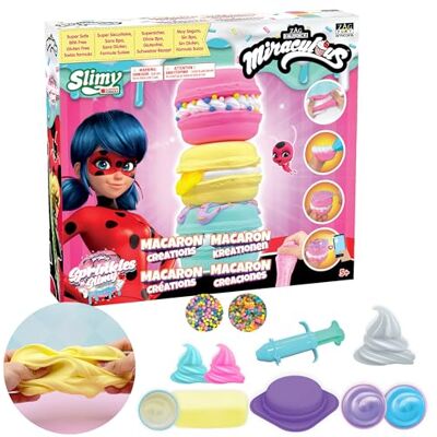 Miraculous Ladybug Créations de pâtisseries Sprinkles N' Slimy Kit de Slime Création de Macarons Jouets d'Imitation pour Enfants avec ingrédients et Accessoires - Publicité Miraculous Ladybug Créations de pâtisseries Sprinkles N' Slimy Kit de Slime Création de Macarons Jouets d'Imitation pour Enfants avec ingrédients et Accessoires - Publicité