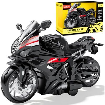 VorPrillynt Motos Jouets, Motorrad Modell, Moto Modèle Jouet, Mini Jouet de Moto pour Collectionner et Présenter des Cadeaux Jouets(Noir) - Publicité VorPrillynt Motos Jouets, Motorrad Modell, Moto Modèle Jouet, Mini Jouet de Moto pour Collectionner et Présenter des Cadeaux Jouets(Noir) - Publicité