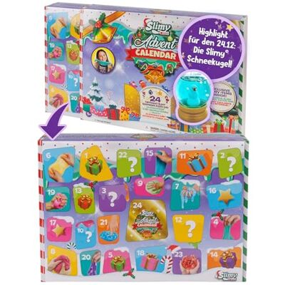 Slimy Calendrier de l'Avent édition limitée avec 24 masses de jeu différentes – Coffret cadeau original Slime, jeu amusant pour les enfants avec du slime (à partir de 3 ans) - Publicité Slimy Calendrier de l'Avent édition limitée avec 24 masses de jeu différentes – Coffret cadeau original Slime, jeu amusant pour les enfants avec du slime (à partir de 3 ans) - Publicité