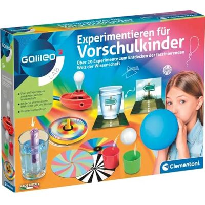 Clementoni Galileo Lab 69252 Boîte d'expérimentation pour Enfants d'âge préscolaire – Plus de 20 expériences scientifiques passionnantes pour Les Enfants à partir de 5 Ans - Publicité Clementoni Galileo Lab 69252 Boîte d'expérimentation pour Enfants d'âge préscolaire – Plus de 20 expériences scientifiques passionnantes pour Les Enfants à partir de 5 Ans - Publicité