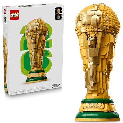 Lego Editions Trophée Officiel de la Coupe du Monde de la FIFA Jouet 3D Maquette DIY avec Minifigurine Collector Cadeau Football pour Garçon, Fille dès 12 Ans ou Adulte Fan de Sport 43020 - Publicité Lego Editions Trophée Officiel de la Coupe du Monde de la FIFA Jouet 3D Maquette DIY avec Minifigurine Collector Cadeau Football pour Garçon, Fille dès 12 Ans ou Adulte Fan de Sport 43020 - Publicité