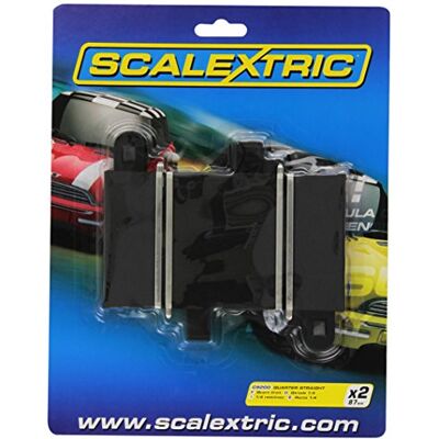 Scalextric C8200 Pack de 2 Courtes Sections de 87 mm - Accessoires de Piste - Publicité Scalextric C8200 Pack de 2 Courtes Sections de 87 mm - Accessoires de Piste - Publicité