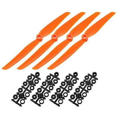 Unknown Hélices RC CW 7035 7x3,5 pouces à 2 ailettes à voilure fixe pour avion jouet, Nylon Orange 4pcs avec anneaux adaptateurs - Publicité Unknown Hélices RC CW 7035 7x3,5 pouces à 2 ailettes à voilure fixe pour avion jouet, Nylon Orange 4pcs avec anneaux adaptateurs - Publicité