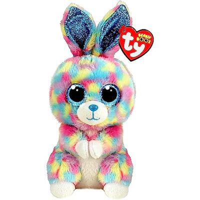 Ty Beanie Boo's Peluche Hops Le Lapin 15 cm 36568 - Publicité Ty Beanie Boo's Peluche Hops Le Lapin 15 cm 36568 - Publicité