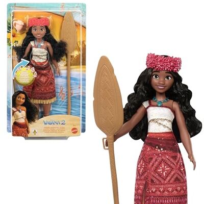 Mattel Disney Vaiana Poupée chantante avec tenue et accessoires signature, chante « We’re Back » en 4 langues - Publicité Mattel Disney Vaiana Poupée chantante avec tenue et accessoires signature, chante « We’re Back » en 4 langues - Publicité