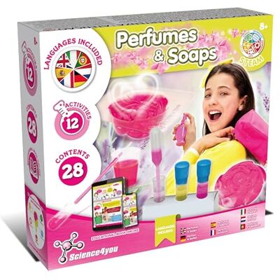 Science4you Parfums et Savons pour Enfant Kit Éducatif de Sciences et Jeu avec Kit de Fabrication de Savon et de Parfums Jeu Educatif avec Activite Manuelle pour Filles & Garçons 6 7 8 9 10+ Ans - Publicité Science4you Parfums et Savons pour Enfant Kit Éducatif de Sciences et Jeu avec Kit de Fabrication de Savon et de Parfums Jeu Educatif avec Activite Manuelle pour Filles & Garçons 6 7 8 9 10+ Ans - Publicité