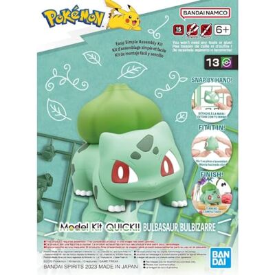BANDAI Pokémon Model kit Figurine articulée à Construire 8cm Personnage Bulbizarre - Publicité BANDAI Pokémon Model kit Figurine articulée à Construire 8cm Personnage Bulbizarre - Publicité