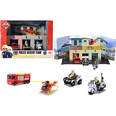 Dickie Toys Sam Fire Rescue Team Set - Publicité Dickie Toys Sam Fire Rescue Team Set - Publicité