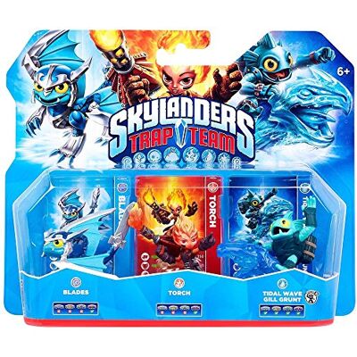 Disney Figurine Skylanders : Trap Team Torch + Blades + Gill Grunt - Publicité Disney Figurine Skylanders : Trap Team Torch + Blades + Gill Grunt - Publicité