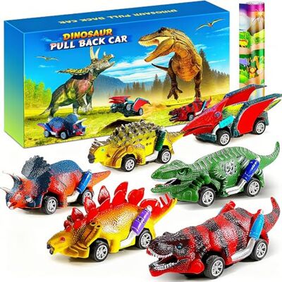 Jojoin Dinosaure Voiture Jouet 6 Pack Dinosaure Voitures Jouet Friction avec Unique Tapis de Jeu Activité Cadeaux de Jouets éducatifs pour Enfants Garçon Fille 3 4 5 6 7 8 Ans Pâques (Multicolore) - Publicité Jojoin Dinosaure Voiture Jouet 6 Pack Dinosaure Voitures Jouet Friction avec Unique Tapis de Jeu Activité Cadeaux de Jouets éducatifs pour Enfants Garçon Fille 3 4 5 6 7 8 Ans Pâques (Multicolore) - Publicité