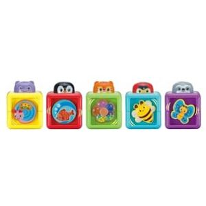 VTech -Baby Mes Premiers Blocs d'activités, Jouet gigogne pour bébés à partir de 6 Mois, Cubes empilables interactifs, éveille Les Sens, Version ESP - Publicité VTech -Baby Mes Premiers Blocs d'activités, Jouet gigogne pour bébés à partir de 6 Mois, Cubes empilables interactifs, éveille Les Sens, Version ESP - Publicité