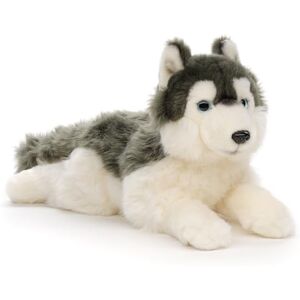Uni-Toys Husky Gris, couché – 38 cm (Longueur) – Chien en Peluche – Doudou - Publicité Uni-Toys Husky Gris, couché – 38 cm (Longueur) – Chien en Peluche – Doudou - Publicité