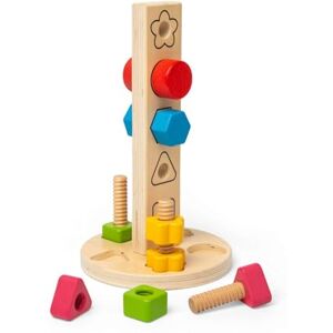 Bigjigs Toys Tour Écrous & Boulons Jouet de Construction en Bois 11 pièces & trieur de Formes, éducatif & écologique, Cadeau Montessori pour bébés & Tout-Petits, dès 12 Mois - Publicité Bigjigs Toys Tour Écrous & Boulons Jouet de Construction en Bois 11 pièces & trieur de Formes, éducatif & écologique, Cadeau Montessori pour bébés & Tout-Petits, dès 12 Mois - Publicité