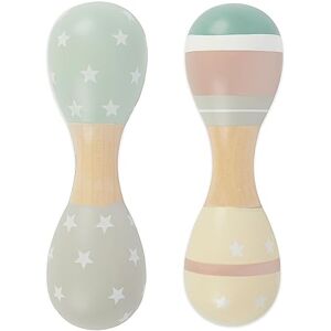 BIECO Hochets Bébé en bois Étoiles Lot de 2 19 cm Maracas Bébé Hochet 1-3 mois - Publicité BIECO Hochets Bébé en bois Étoiles Lot de 2 19 cm Maracas Bébé Hochet 1-3 mois - Publicité