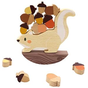 Bino world of toys Jeu d'équilibrage en Bois, écureuil, Jouet pour Enfants à partir de 3 Ans, Jouets empilables en Bois, pour Apprendre la dextérité, développer la Concentration et la motricité, 14 - Publicité Bino world of toys Jeu d'équilibrage en Bois, écureuil, Jouet pour Enfants à partir de 3 Ans, Jouets empilables en Bois, pour Apprendre la dextérité, développer la Concentration et la motricité, 14 - Publicité