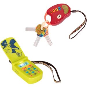 B. toys FunKeys+ Jeu d'allophones Jouet Clés de Voiture et téléphone Portable Ensemble sensoriel 2 pièces Jouet de développement pour bébés, Tout-Petits et Enfants 10 Mois et + - Publicité B. toys FunKeys+ Jeu d'allophones Jouet Clés de Voiture et téléphone Portable Ensemble sensoriel 2 pièces Jouet de développement pour bébés, Tout-Petits et Enfants 10 Mois et + - Publicité
