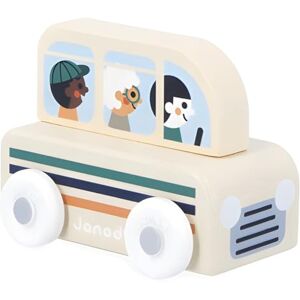 Janod Bus en bois Mountain Valley Cross Roads Jouet d'apprentissage précoce Développe la motricité 12 mois Jouet en bois FSC Multicolore - Publicité Janod Bus en bois Mountain Valley Cross Roads Jouet d'apprentissage précoce Développe la motricité 12 mois Jouet en bois FSC Multicolore - Publicité