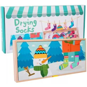 LLTCMYGS Ensemble de Jeu Montessori pour accrocher des Chaussettes, Corde à Linge en Bois avec Pinces à Linge pour l'entraînement des compétences motrices Fines des Tout-Petits - Publicité LLTCMYGS Ensemble de Jeu Montessori pour accrocher des Chaussettes, Corde à Linge en Bois avec Pinces à Linge pour l'entraînement des compétences motrices Fines des Tout-Petits - Publicité