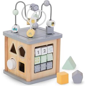 mamabrum Cube Éducatif Bois Jouet Montessori avec Labyrinthe, Trieur, Engrenages, Boucle Motrice Développe Motricité, Dextérité, Couleurs 15,5x26,5cm - Publicité mamabrum Cube Éducatif Bois Jouet Montessori avec Labyrinthe, Trieur, Engrenages, Boucle Motrice Développe Motricité, Dextérité, Couleurs 15,5x26,5cm - Publicité