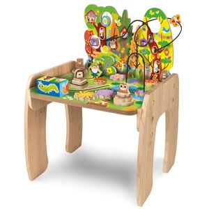 Liscianigiochi Lisciani – Montessori Table d'Activités en Bois Évolutive pour Enfants 1 à 4 Ans – Jeu Éducatif avec Labyrinthe, Engrenages, Formes à Encastrer – Hauteur Réglable – Stimulations Sensorielles - Publicité Liscianigiochi Lisciani – Montessori Table d'Activités en Bois Évolutive pour Enfants 1 à 4 Ans – Jeu Éducatif avec Labyrinthe, Engrenages, Formes à Encastrer – Hauteur Réglable – Stimulations Sensorielles - Publicité
