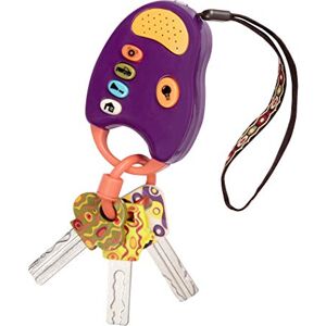 B. toys FunKeys Violet Porte-clés avec lumières et Sons Jouet interactif pour bébé Clés factices pour bébés, Enfants en Bas âge et Enfants 10 Mois et + - Publicité B. toys FunKeys Violet Porte-clés avec lumières et Sons Jouet interactif pour bébé Clés factices pour bébés, Enfants en Bas âge et Enfants 10 Mois et + - Publicité