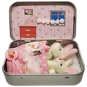 Petits Lapins de Poche en boîte, Peluche, décoration Pâques pour Enfants et Adultes, Cadeau Fait Main, décoration Maison saisonnière, poupée Lapin - Publicité Petits Lapins de Poche en boîte, Peluche, décoration Pâques pour Enfants et Adultes, Cadeau Fait Main, décoration Maison saisonnière, poupée Lapin - Publicité