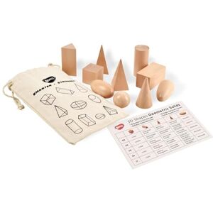 BOHS Ensemble de Formes géométriques Solides 3D en Bois Lot de 10 pièces Jouet éducatif Tactile pour l’Apprentissage de la géométrie 3 Ans et Plus - Publicité BOHS Ensemble de Formes géométriques Solides 3D en Bois Lot de 10 pièces Jouet éducatif Tactile pour l’Apprentissage de la géométrie 3 Ans et Plus - Publicité