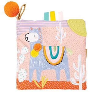 Manhattan Toy Cahier d'activités pour bébé sur Le thème du Lama avec grincement, Papier froissé et Miroir sans Danger pour bébé, Beige - Publicité Manhattan Toy Cahier d'activités pour bébé sur Le thème du Lama avec grincement, Papier froissé et Miroir sans Danger pour bébé, Beige - Publicité