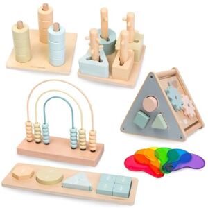 mamabrum Jouets Montessori 2-3 Ans – Set Éducatif – Licette Arc-en-Ciel, Formes, Tri, Ulamki, Activité Sensorielle – Jouets en Bois pour Développement Cognitif et Manuel - Publicité mamabrum Jouets Montessori 2-3 Ans – Set Éducatif – Licette Arc-en-Ciel, Formes, Tri, Ulamki, Activité Sensorielle – Jouets en Bois pour Développement Cognitif et Manuel - Publicité