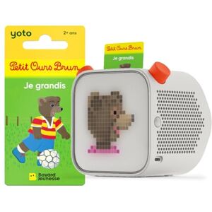 YOTO Player (3ème Génération) + 1 Carte Petit Ours Brun Boîte à Histoires, Enceinte Portable Bluetooth, Musique, podcasts, conteuse veilleuse, réveil Enfant, premières Histoires 3 à 6 Ans - Publicité YOTO Player (3ème Génération) + 1 Carte Petit Ours Brun Boîte à Histoires, Enceinte Portable Bluetooth, Musique, podcasts, conteuse veilleuse, réveil Enfant, premières Histoires 3 à 6 Ans - Publicité