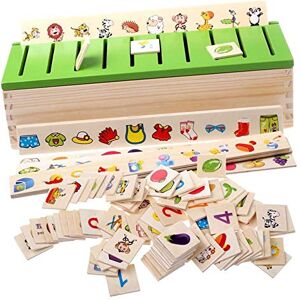 POFET Jeu Éducatif Montessori de Tri pour Tout-Petits 1 Boîte, 8 Bandes, 80 Mini Cartes - Publicité POFET Jeu Éducatif Montessori de Tri pour Tout-Petits 1 Boîte, 8 Bandes, 80 Mini Cartes - Publicité