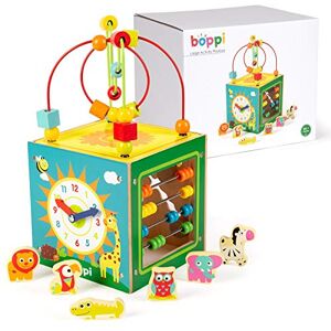 boppi Grand Cube d'activité en Bois 5 en 1 Labyrinthe à Billes à 2 Sens Huit Jouet sensoriel pour bébé avec Boulier Horloge Trieur de Formes d’Animaux et Coulisseau Multifonctions Jeu éducationnel - Publicité boppi Grand Cube d'activité en Bois 5 en 1 Labyrinthe à Billes à 2 Sens Huit Jouet sensoriel pour bébé avec Boulier Horloge Trieur de Formes d’Animaux et Coulisseau Multifonctions Jeu éducationnel - Publicité