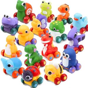 JOYIN Mini-Voitures en Caoutchouc Souple, Motif Animal de Dessin Animé, Jouet de Bain, Cadeau d'anniversaire pour Garçons et Filles - Publicité JOYIN Mini-Voitures en Caoutchouc Souple, Motif Animal de Dessin Animé, Jouet de Bain, Cadeau d'anniversaire pour Garçons et Filles - Publicité
