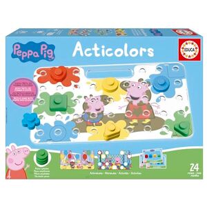 Educa Acticolors Peppa Pig Jeu pour Enfants consistant à empiler des jetons colorés avec des Formes géométriques. Emboîtable pour colorer la Figure. Recommandé pour Les 2 Ans et Plus (20382) - Publicité Educa Acticolors Peppa Pig Jeu pour Enfants consistant à empiler des jetons colorés avec des Formes géométriques. Emboîtable pour colorer la Figure. Recommandé pour Les 2 Ans et Plus (20382) - Publicité