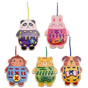 Zerodis Jeux en Bois Enfants Jouet de Premier Age Montessori Animal de Bande Dessinée Perles de Laçage Jeu de Filetage Jouet Éducatif Cadeau - Publicité Zerodis Jeux en Bois Enfants Jouet de Premier Age Montessori Animal de Bande Dessinée Perles de Laçage Jeu de Filetage Jouet Éducatif Cadeau - Publicité