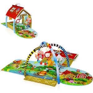lionelo Agnes Plus 2en1 Tapis Bebe Tapis avec Une Maison,Jouets hochets et Anneaux de Dentition Inclus, matériaux Doux colorés et durables Grande Taille - Publicité lionelo Agnes Plus 2en1 Tapis Bebe Tapis avec Une Maison,Jouets hochets et Anneaux de Dentition Inclus, matériaux Doux colorés et durables Grande Taille - Publicité