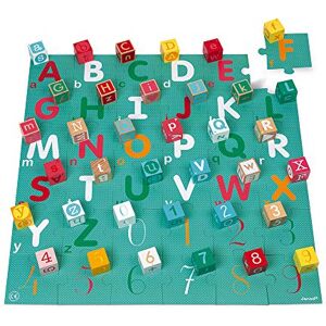Janod Kubix 40 Blocs + Puzzle Lettres et Chiffres 36 Pièces Jeu de Construction Blocs en Bois Massif + Puzzle Tapis de Jeu Rangement Pratique en Baril Peinture à l'eau Dès 3 Ans, J08307 - Publicité Janod Kubix 40 Blocs + Puzzle Lettres et Chiffres 36 Pièces Jeu de Construction Blocs en Bois Massif + Puzzle Tapis de Jeu Rangement Pratique en Baril Peinture à l'eau Dès 3 Ans, J08307 - Publicité