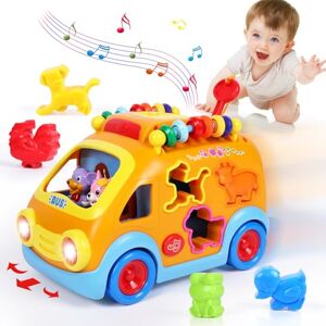 arscniek Voitures Jouet pour Enfants 1 An, Jouets de Bébé 12-18 Mois, Jouets D'apprentissage Musique pour Les Petits Enfants De 1 à 3, Bus Éducatif Avec Blocs Animaux, Cadeau D'anniversaire - Publicité arscniek Voitures Jouet pour Enfants 1 An, Jouets de Bébé 12-18 Mois, Jouets D'apprentissage Musique pour Les Petits Enfants De 1 à 3, Bus Éducatif Avec Blocs Animaux, Cadeau D'anniversaire - Publicité