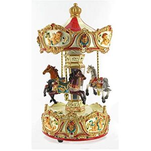 Lutèce Créations Boîte à Musique/carrousel/manège Musical Miniature animé en résine avec Chevaux et mécanisme Musical à Ressort de 18 Notes (réf: 14199) Rigoletto (Giuseppe Verdi) - Publicité Lutèce Créations Boîte à Musique/carrousel/manège Musical Miniature animé en résine avec Chevaux et mécanisme Musical à Ressort de 18 Notes (réf: 14199) Rigoletto (Giuseppe Verdi) - Publicité