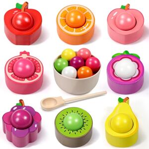 Seagoal Jeux Montessori 2 Ans, Jouet Enfant 1 2 3 Ans Balle Sensorielle Bebe, Cadeau Garçons Fille 2 3 Ans, Jeu de Trieur en Bois Jeu de Tri de Fruits Colorés - Publicité Seagoal Jeux Montessori 2 Ans, Jouet Enfant 1 2 3 Ans Balle Sensorielle Bebe, Cadeau Garçons Fille 2 3 Ans, Jeu de Trieur en Bois Jeu de Tri de Fruits Colorés - Publicité