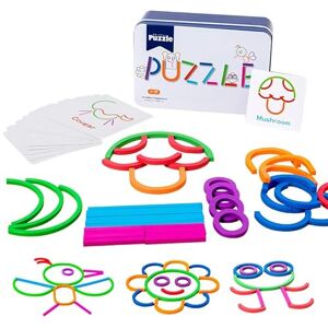 KUKUTrue ® Jouet Montessori 3 4 5 6 Ans, Jeu Bâtons Bois Incurvés, Jeux Enfant 3 Ans, Puzzle Montessori Jouets, Motricité Fine, Reconnaissance De Formes, Regalo Niño Niña 3–6 Años - Publicité KUKUTrue ® Jouet Montessori 3 4 5 6 Ans, Jeu Bâtons Bois Incurvés, Jeux Enfant 3 Ans, Puzzle Montessori Jouets, Motricité Fine, Reconnaissance De Formes, Regalo Niño Niña 3–6 Años - Publicité