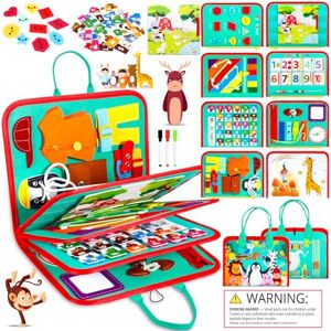 ZLPBAO Busy Board Montessori Jouet pour 2 ans 8 en 1 Jeux Montessori Jouet de Développement Pédagogique Jeux Bébé pour 1 an d'activité et de développement, Cadeau pour Enfants, Filles, 2 - Publicité ZLPBAO Busy Board Montessori Jouet pour 2 ans 8 en 1 Jeux Montessori Jouet de Développement Pédagogique Jeux Bébé pour 1 an d'activité et de développement, Cadeau pour Enfants, Filles, 2 - Publicité