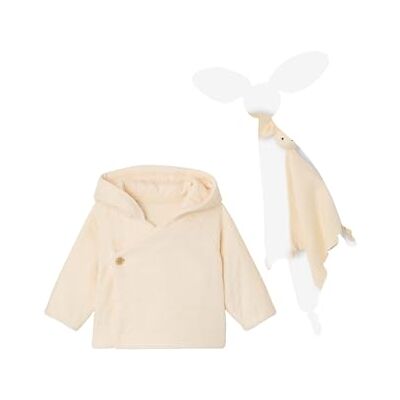 VERTBAUDET Coffret bébé Veste et Doudou Lapin Vanille 9M(71CM) - Publicité VERTBAUDET Coffret bébé Veste et Doudou Lapin Vanille 9M(71CM) - Publicité