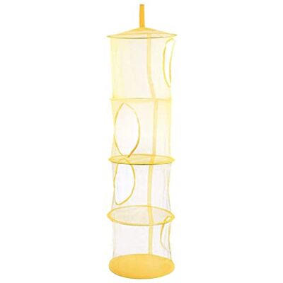 Peosaard Filet de Rangement pour Jouets en Peluche, Filet de Rangement Pliable en Maille à 4 Niveaux pour économiser l'espace, pour Chambre d'enfant, Panier Suspendu Jaune - Publicité Peosaard Filet de Rangement pour Jouets en Peluche, Filet de Rangement Pliable en Maille à 4 Niveaux pour économiser l'espace, pour Chambre d'enfant, Panier Suspendu Jaune - Publicité