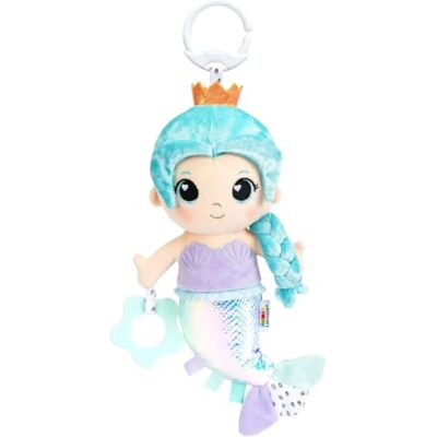 LAMAZE Marianne la Sirène, Jouet Sensoriel Bébé avec Clip, dès la Naissance Queue qui crépite, grelot, tresse texturée et étoile de mer à mordiller, clip poussette, jouet d'éveil pour bébé - Publicité LAMAZE Marianne la Sirène, Jouet Sensoriel Bébé avec Clip, dès la Naissance Queue qui crépite, grelot, tresse texturée et étoile de mer à mordiller, clip poussette, jouet d'éveil pour bébé - Publicité